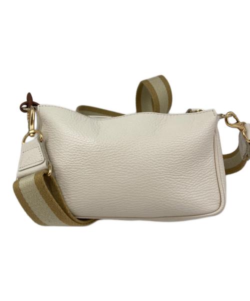 YOUNG & OLSEN The DRYGOODS STORE（ヤングアンドオルセン ザ ドライグッズストア）YOUNG & OLSEN The DRYGOODS STORE (ヤングアンドオルセン ザ ドライグッズストア) 2WAYレザーショルダーバッグ アイボリーの古着・服飾アイテム
