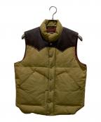 SUGAR CANEシュガーケーン）の古着「カウレザーヨークダウンベスト」｜ベージュ