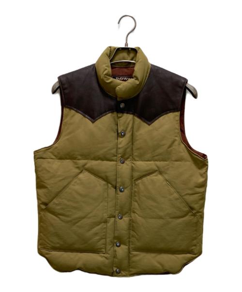 SUGAR CANE（シュガーケーン）SUGAR CANE (シュガーケーン) カウレザーヨークダウンベスト ベージュ サイズ:Mの古着・服飾アイテム