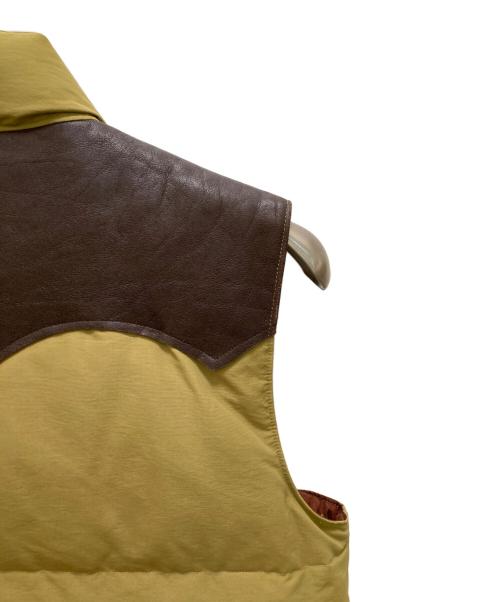 SUGAR CANE（シュガーケーン）SUGAR CANE (シュガーケーン) カウレザーヨークダウンベスト ベージュ サイズ:Mの古着・服飾アイテム