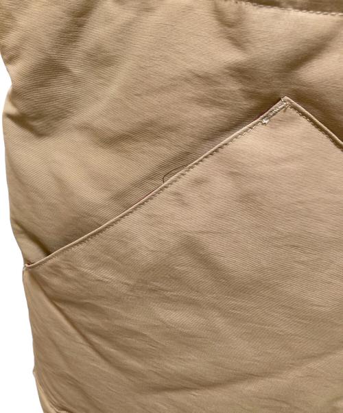 SUGAR CANE（シュガーケーン）SUGAR CANE (シュガーケーン) カウレザーヨークダウンベスト ベージュ サイズ:Mの古着・服飾アイテム