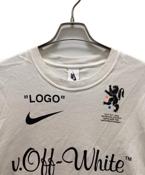 NIKE（ナイキ）NIKE (ナイキ) OFFWHITE (オフホワイト) フットボールコレクションTEE ホワイト サイズ:XSの古着・服飾アイテム