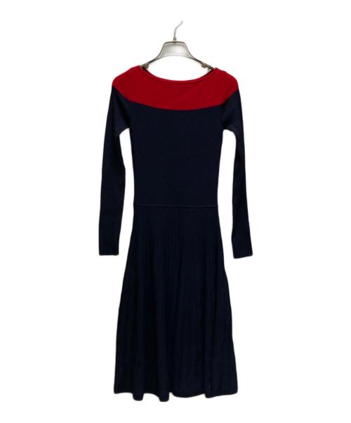 LAUREN RALPH LAUREN（ローレンラルフローレン）LAUREN RALPH LAUREN (ローレンラルフローレン) ニットワンピース レッド サイズ:ＸＸＳの古着・服飾アイテム