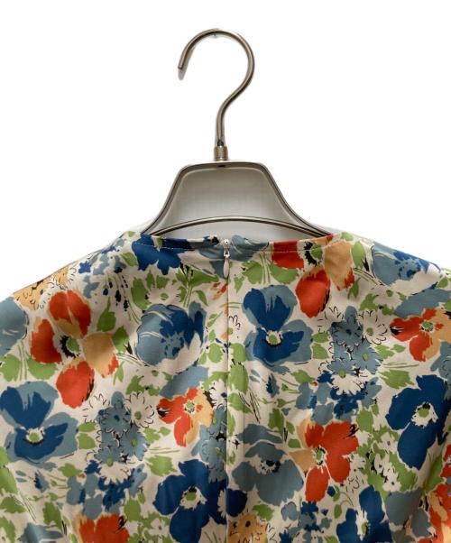 LAUREN RALPH LAUREN（ローレンラルフローレン）LAUREN RALPH LAUREN (ローレンラルフローレン) 花柄ノースリーブワンピース グリーン サイズ:00の古着・服飾アイテム