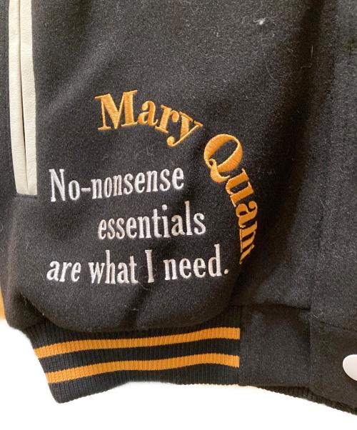 MARY QUANT（マリークヮント）MARY QUANT (マリークヮント) MQ デイジーワッペンスタジャン ブラック サイズ:Mの古着・服飾アイテム
