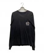 CHROME HEARTSクロムハーツ）の古着「ホースシュープリントロングスリーブポケットカットソー」｜ブラック