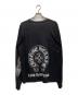 CHROME HEARTS (クロムハーツ) ホースシュープリントロングスリーブポケットカットソー ブラック サイズ:XL：15000円