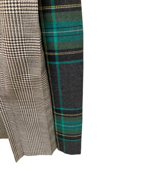 O'NEIL OF DUBLIN（オニールオブダブリン）O'NEIL OF DUBLIN (オニールオブダブリン) allureville (アルアバイル) 別注キルトラップチェックスカート グレー サイズ:36の古着・服飾アイテム