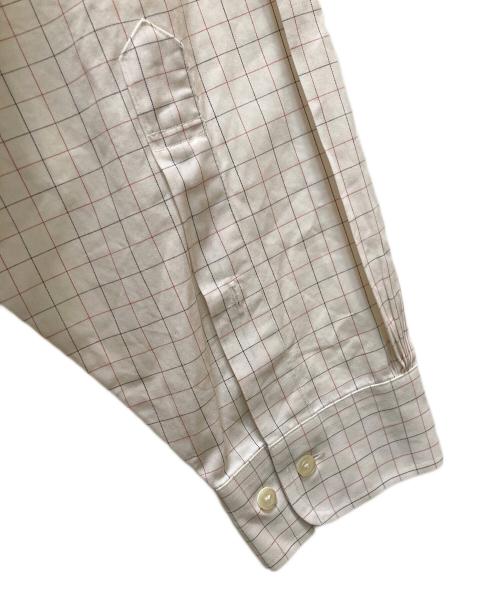 BROOKS BROTHERS 346（ブルックスブラザーズ 346）BROOKS BROTHERS 346 (ブルックスブラザーズ 346) チェックシャツ ホワイト サイズ:17　1/2の古着・服飾アイテム
