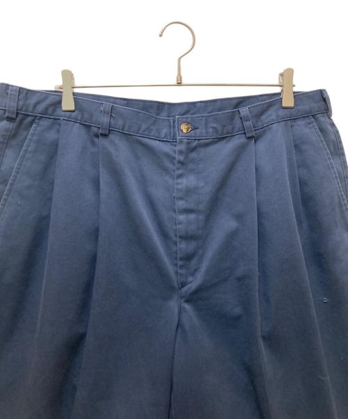 ST JOHN'S BAY（セントジョンズベイ）ST JOHN'S BAY (セントジョンズベイ) ２タックチノパンツ ネイビー サイズ:W40　Ⅼ32の古着・服飾アイテム