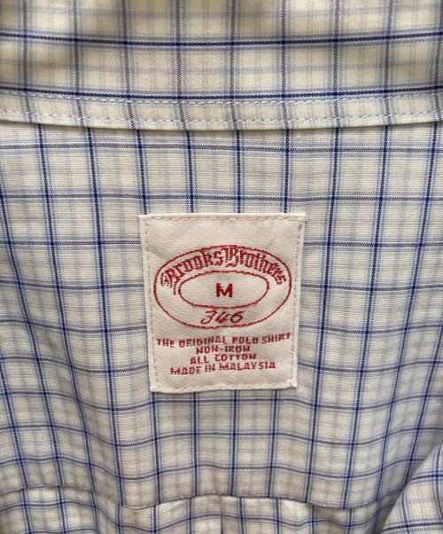 BROOKS BROTHERS（ブルックスブラザーズ）BROOKS BROTHERS (ブルックスブラザーズ) チェック柄BDシャツ ブルー サイズ:Mの古着・服飾アイテム