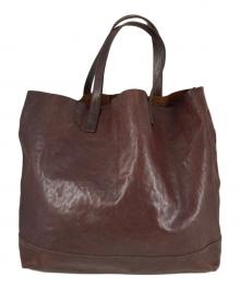 IL BISONTE（イル ビゾンテ）の古着「ヴアッケッタ レザートートバッグ」｜ブラウン