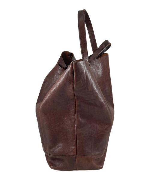 IL BISONTE（イル ビゾンテ）IL BISONTE (イル ビゾンテ) ヴアッケッタ レザートートバッグ ブラウンの古着・服飾アイテム