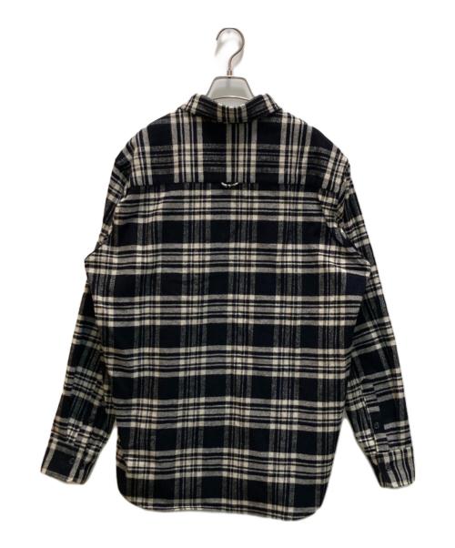 FTC（エフティーシー）FTC (エフティーシー) HEAVY PLAID SHIRT ブラック サイズ:Lの古着・服飾アイテム