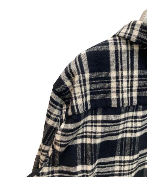 FTC（エフティーシー）FTC (エフティーシー) HEAVY PLAID SHIRT ブラック サイズ:Lの古着・服飾アイテム