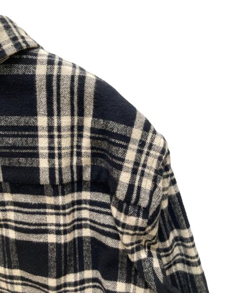 FTC（エフティーシー）FTC (エフティーシー) HEAVY PLAID SHIRT ブラック サイズ:Lの古着・服飾アイテム