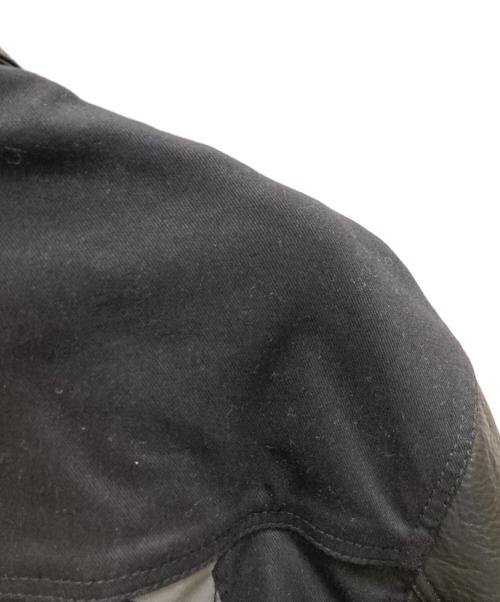 GUESS JEANS（ゲス ジーンズ）GUESS JEANS (ゲス ジーンズ) レザー切替ジャケット ブラック サイズ:L/G　US LXAの古着・服飾アイテム