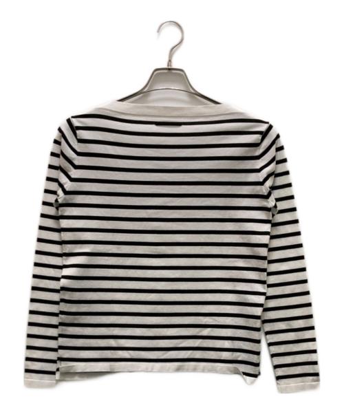 IENA（イエナ）IENA (イエナ) SEATTLE度詰めボーダーボートネックニット ホワイト サイズ:不明の古着・服飾アイテム