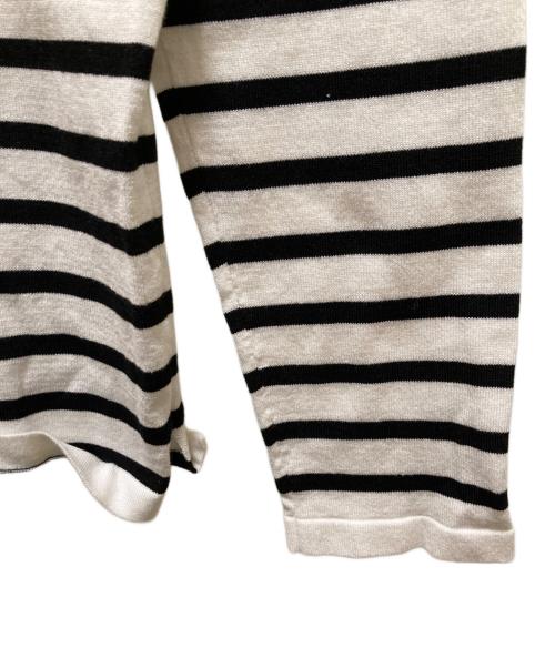 IENA（イエナ）IENA (イエナ) SEATTLE度詰めボーダーボートネックニット ホワイト サイズ:不明の古着・服飾アイテム