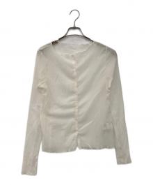 Noble（ノーブル）の古着「シアークレープ2WAYロングTシャツ」｜ベージュ