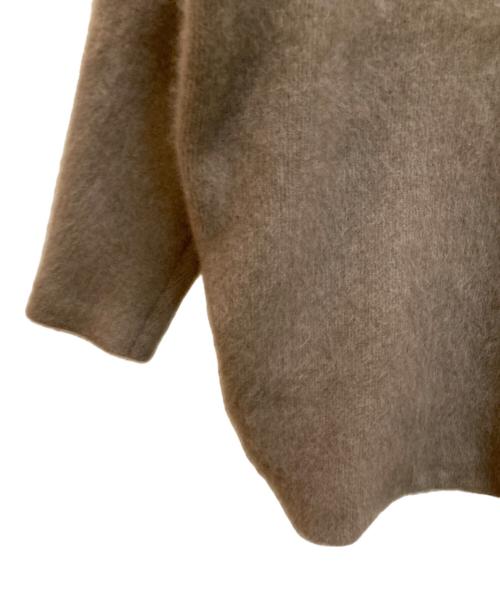 ELENDEEK（エレンディーク）ELENDEEK (エレンディーク) ラクーンミックスウールカーディガン ブラウン サイズ:FREEの古着・服飾アイテム