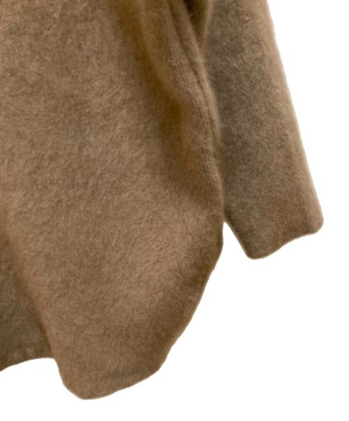 ELENDEEK（エレンディーク）ELENDEEK (エレンディーク) ラクーンミックスウールカーディガン ブラウン サイズ:FREEの古着・服飾アイテム