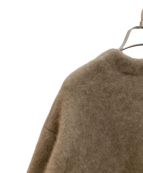 ELENDEEK（エレンディーク）ELENDEEK (エレンディーク) ラクーンミックスウールカーディガン ブラウン サイズ:FREEの古着・服飾アイテム