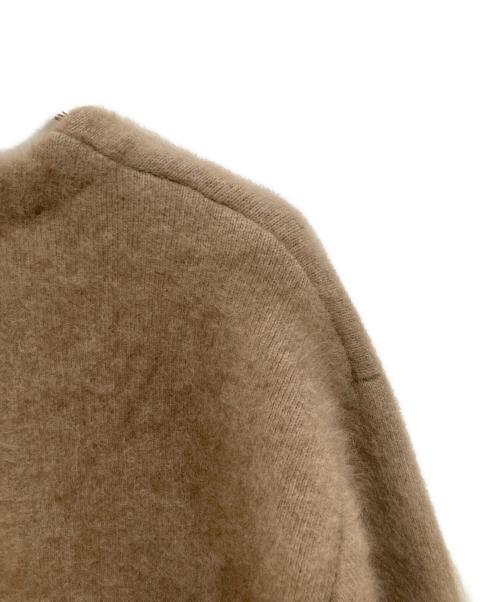 ELENDEEK（エレンディーク）ELENDEEK (エレンディーク) ラクーンミックスウールカーディガン ブラウン サイズ:FREEの古着・服飾アイテム