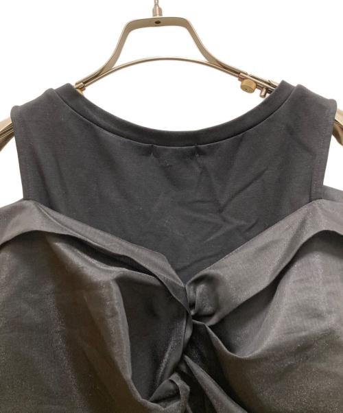 FRAY ID（フレイ アイディー）FRAY ID (フレイ アイディー) カットコンビペプラムトップス ブラック サイズ:不明の古着・服飾アイテム