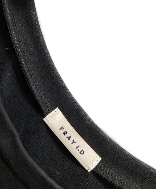 FRAY ID（フレイ アイディー）FRAY ID (フレイ アイディー) カットコンビペプラムトップス ブラック サイズ:不明の古着・服飾アイテム