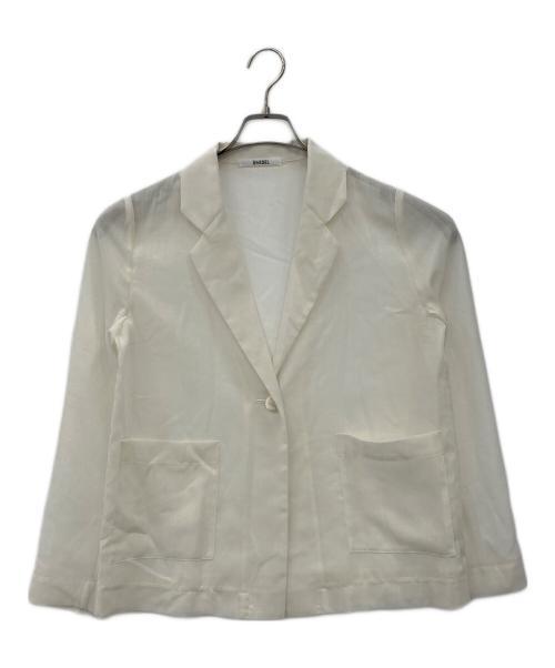 Snidel（スナイデル）Snidel (スナイデル) シアーシャツジャケット ホワイト サイズ:freeの古着・服飾アイテム