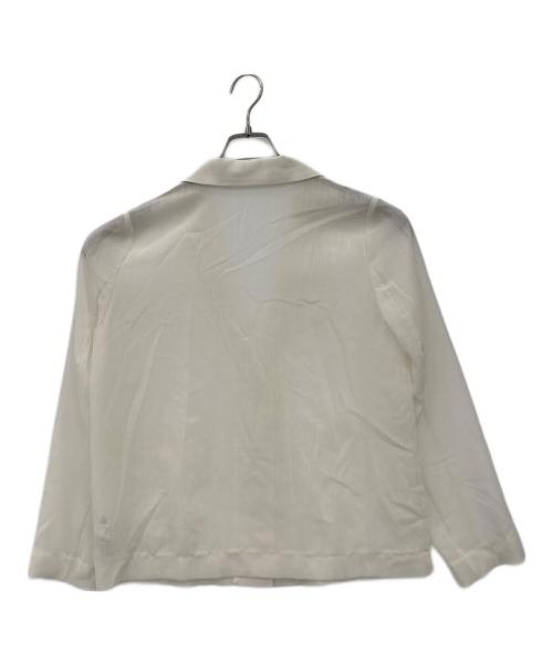 Snidel（スナイデル）Snidel (スナイデル) シアーシャツジャケット ホワイト サイズ:freeの古着・服飾アイテム