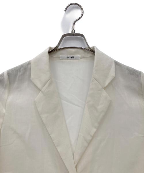 Snidel（スナイデル）Snidel (スナイデル) シアーシャツジャケット ホワイト サイズ:freeの古着・服飾アイテム