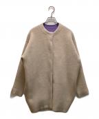 ELENDEEKエレンディーク）の古着「ラクーンミックスウールカーディガン」｜ベージュ