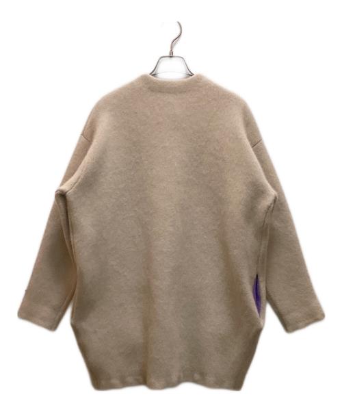 ELENDEEK（エレンディーク）ELENDEEK (エレンディーク) ラクーンミックスウールカーディガン ベージュ サイズ:Freeの古着・服飾アイテム