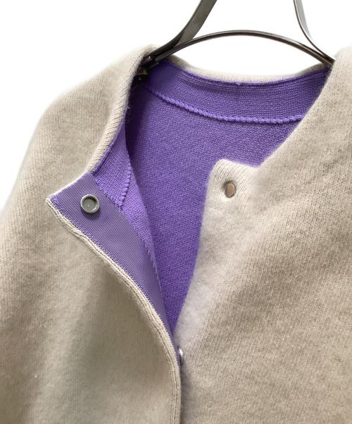 ELENDEEK（エレンディーク）ELENDEEK (エレンディーク) ラクーンミックスウールカーディガン ベージュ サイズ:Freeの古着・服飾アイテム