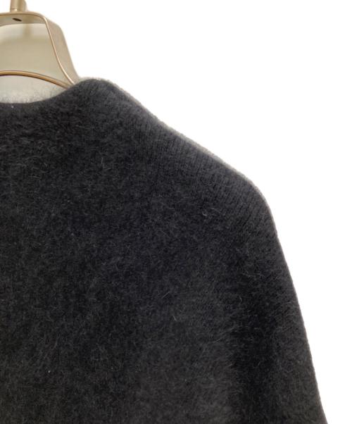 ELENDEEK（エレンディーク）ELENDEEK (エレンディーク) ラクーンミックスウールカーディガン ブラック サイズ:FREEの古着・服飾アイテム