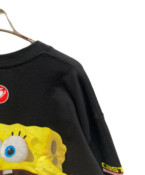SUPREME（シュプリーム）SUPREME (シュプリーム) SPONGEBOB (スポンジボブ) スポンジ ボブ カステッリ レーシング L/S カットソー ブラック サイズ:Lの古着・服飾アイテム