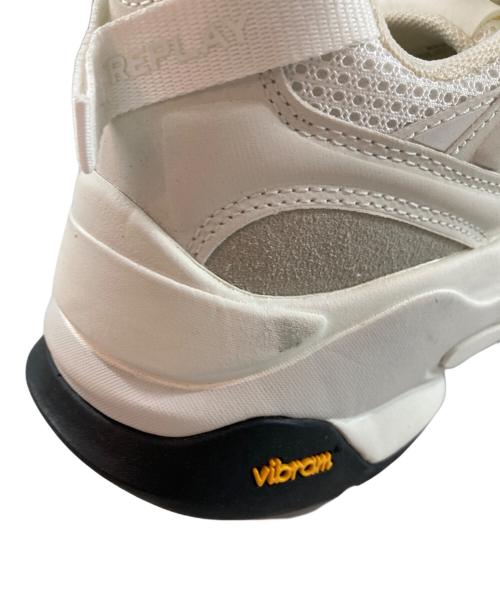 REPLAY（リプレイ）REPLAY (リプレイ) ナチュラルコンポーネットVIBRAMソールスニーカー ホワイト サイズ:44の古着・服飾アイテム