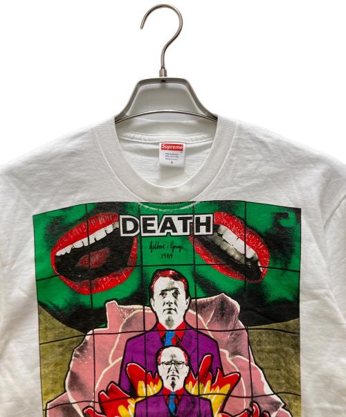SUPREME（シュプリーム）Supreme (シュプリーム) ロゴ ギルバートアンドジョージ デス Tシャツ ホワイト サイズ:S 未使用品の古着・服飾アイテム