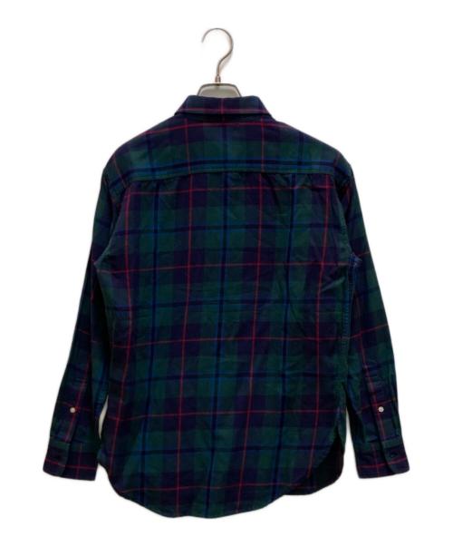 LAUREN RALPH LAUREN（ローレンラルフローレン）LAUREN RALPH LAUREN (ローレンラルフローレン) ブラックウォッチ ビーズエンブレムシャツ グリーン×ブルー サイズ:XSの古着・服飾アイテム