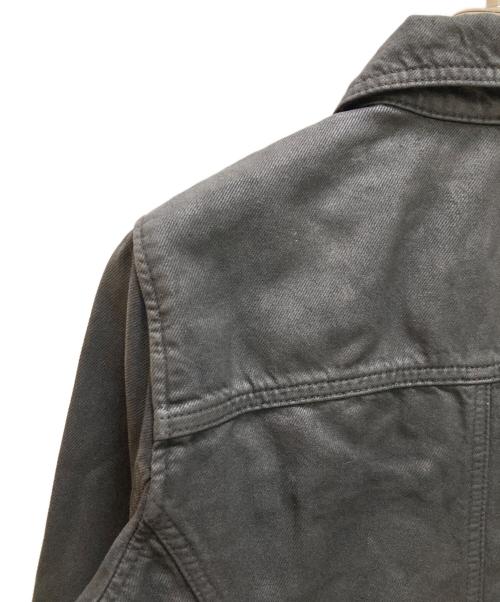 LAUREN RALPH LAUREN（ローレンラルフローレン）LAUREN RALPH LAUREN (ローレンラルフローレン) コーティングデニムトラッカージャケット ブラック サイズ:00の古着・服飾アイテム