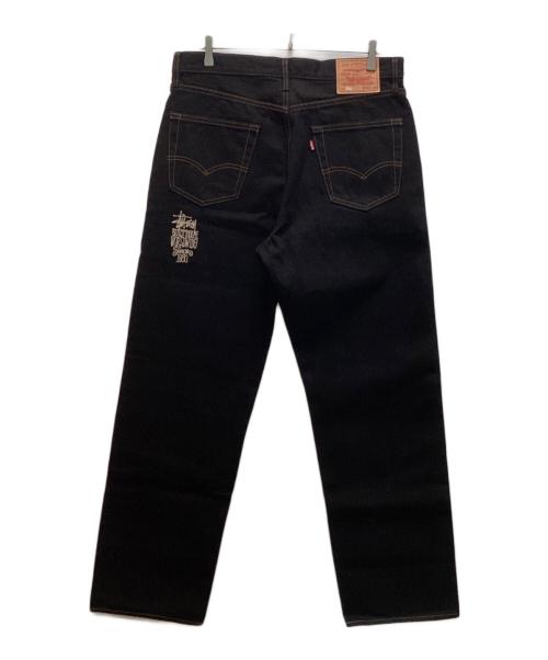 stussy（ステューシー）stussy (ステューシー) LEVI'S (リーバイス) コラボ クリスピー リンス ジーンズ ブラック サイズ:W34 L32 未使用品の古着・服飾アイテム