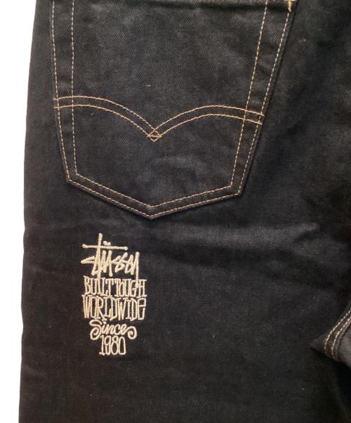 stussy（ステューシー）stussy (ステューシー) LEVI'S (リーバイス) コラボ クリスピー リンス ジーンズ ブラック サイズ:W34 L32 未使用品の古着・服飾アイテム