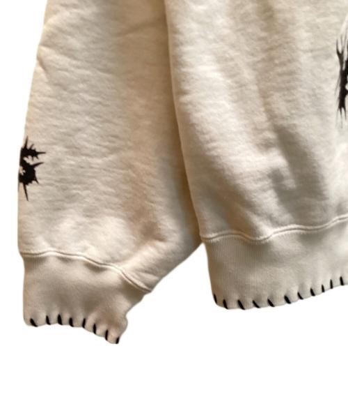 Y's（ワイズ）Y's (ワイズ) SUPREME (シュプリーム) コラボスカルデザインジップアップフーディー ベージュ サイズ:L(04)の古着・服飾アイテム