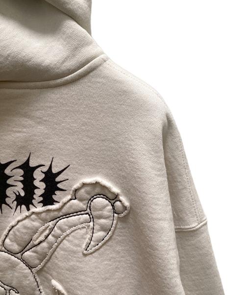 Y's（ワイズ）Y's (ワイズ) SUPREME (シュプリーム) コラボスカルデザインジップアップフーディー ベージュ サイズ:L(04)の古着・服飾アイテム