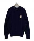 POLO RALPH LAURENポロ・ラルフローレン）の古着「クルーネックコットンニット」｜ネイビー
