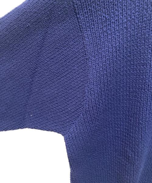 POLO RALPH LAUREN（ポロ・ラルフローレン）POLO RALPH LAUREN (ポロ・ラルフローレン) クルーネックコットンニット ネイビー サイズ:Mの古着・服飾アイテム