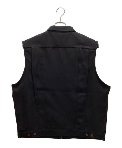 Wrangler（ラングラー）Wrangler (ラングラー) WEGO (ウィゴー) 別注Wrangler vest ブラック サイズ:Ⅼの古着・服飾アイテム