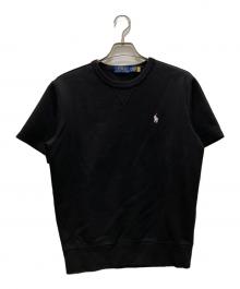 POLO RALPH LAUREN（ポロ・ラルフローレン）の古着「半袖スウエットシャツ」｜ブラック